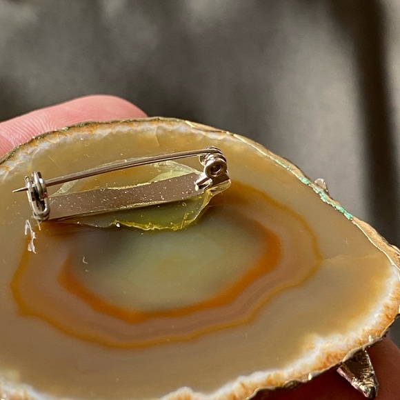 Vintage Handmade Onyx Fantasy Brooch - Picture 4 of 7